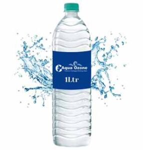 1ltr Aqua Ozone Customised labelled water bottle solution for your business in Hyderabad
